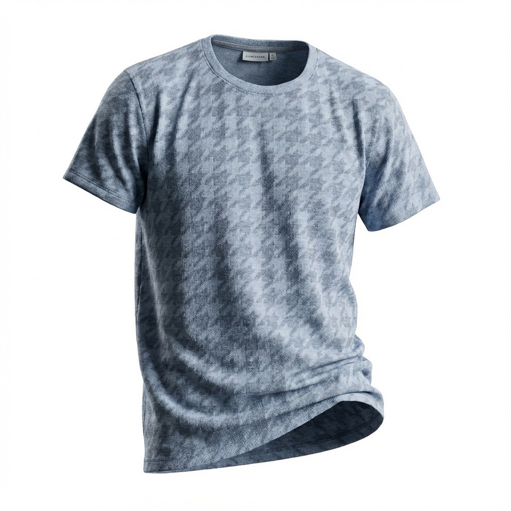 👕 J.Lindeberg Men’s All-Over Pattern Tee Blue Size XL